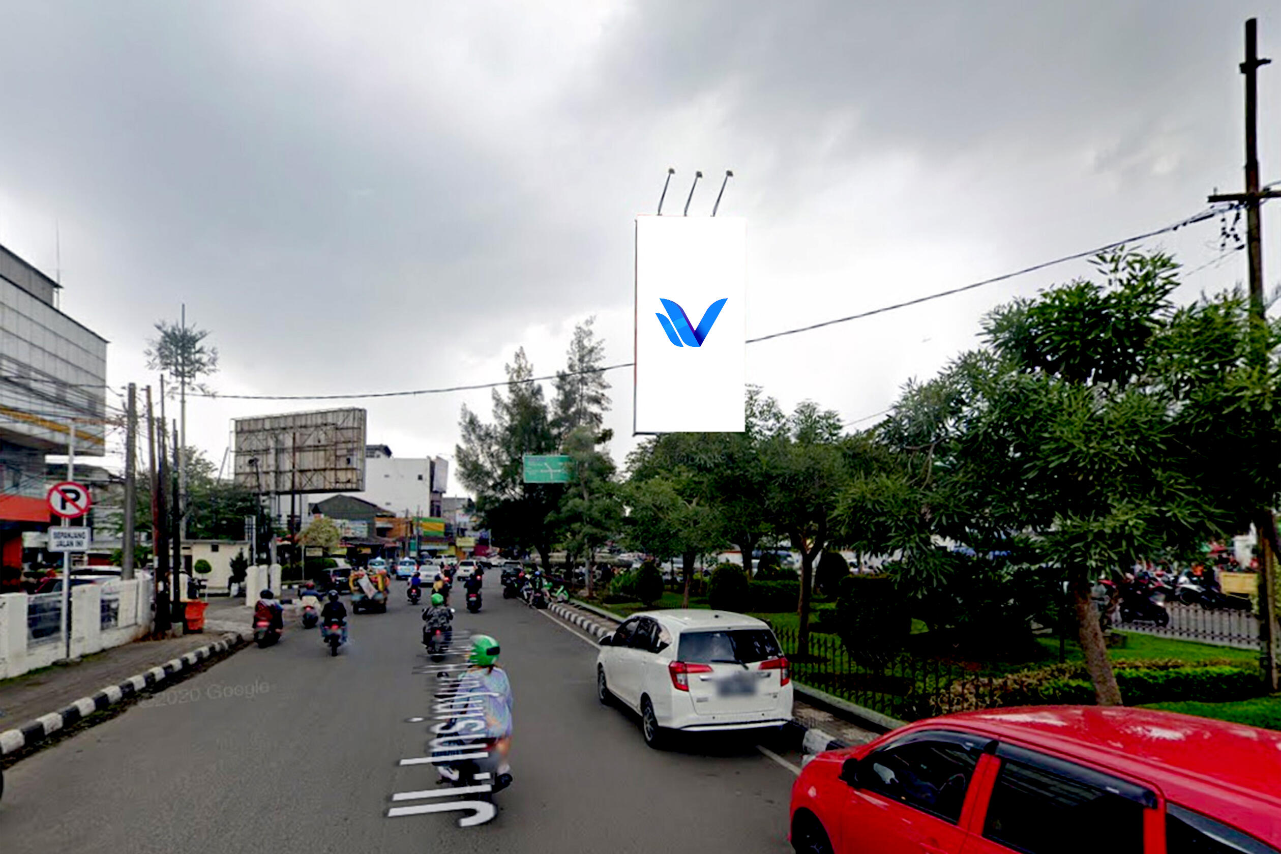 Billboard Jl. Ir. H. Juanda (Taman Bulan-Bulan Stasiun Bekasi), Bekasi