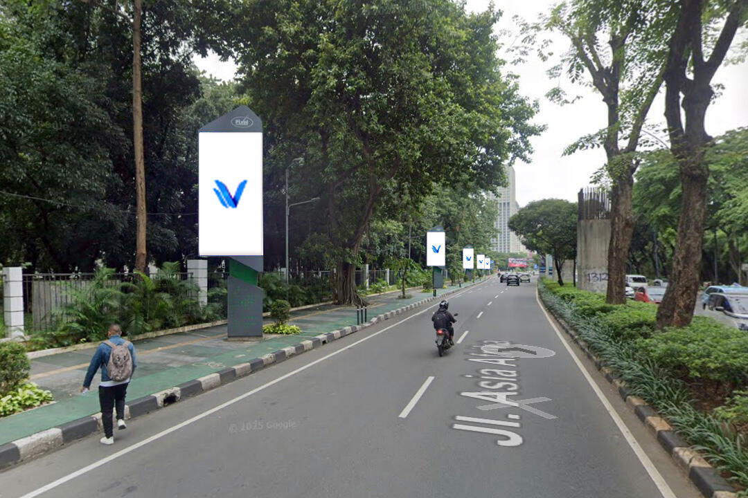Videotron LED Runner GBK - Jl Asia Afrika, jakarta Pusat