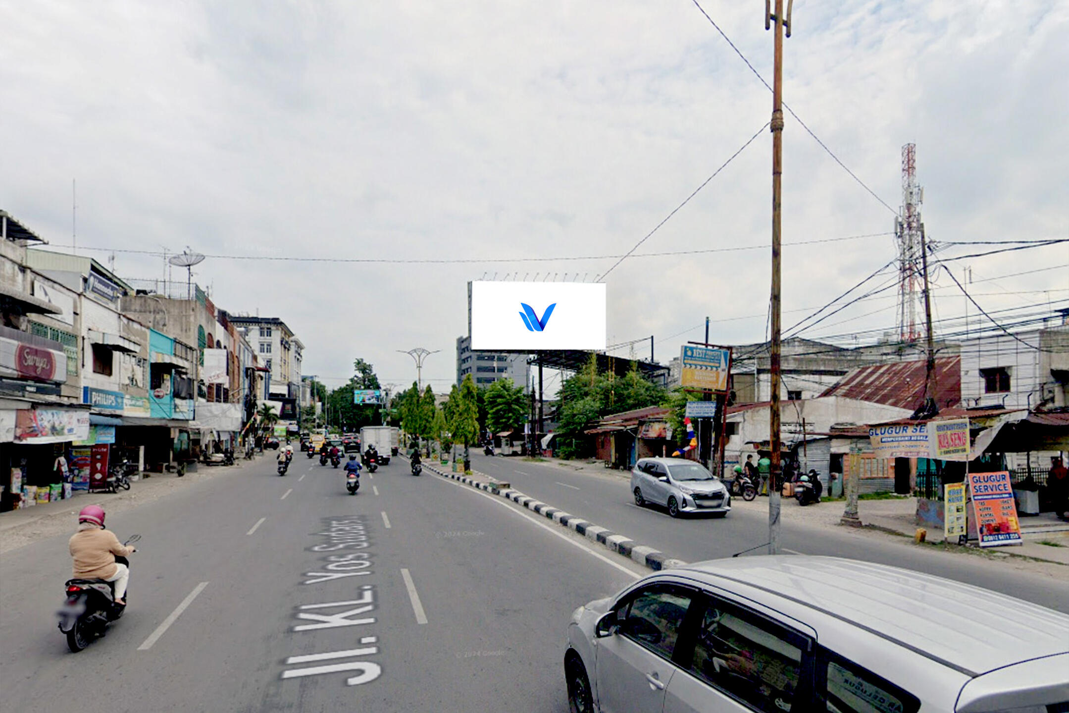 Billboard Jl. Yos Sudarso (Simp. Adam Malik / Doorsmer, Samping PDIP), Medan