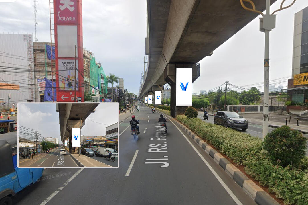 Billboard STATIC CIPETE – SET 3 JL. RS Fatmawati Raya, Cipete, Jakarta Selatan