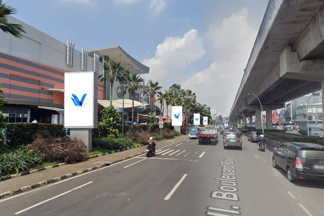 Videotron LED Pylon MKG Jl. Boulevard Raya, Jakarta Utara