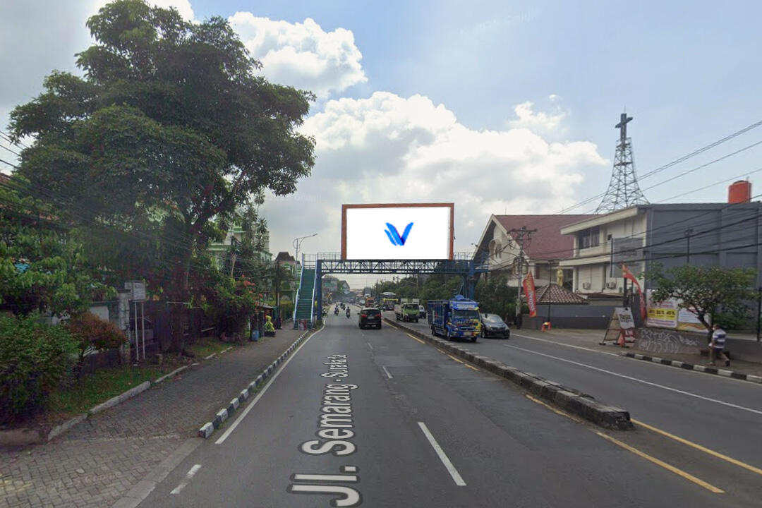 Billboard JI. Diponegoro ( JPO Pusat Kota Sisi Selatan ), Semarang