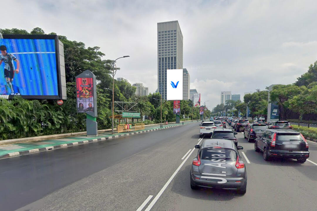 Billboard Jl. Asia Afrika Titik 24 GBK Senayan, Jakarta Pusat
