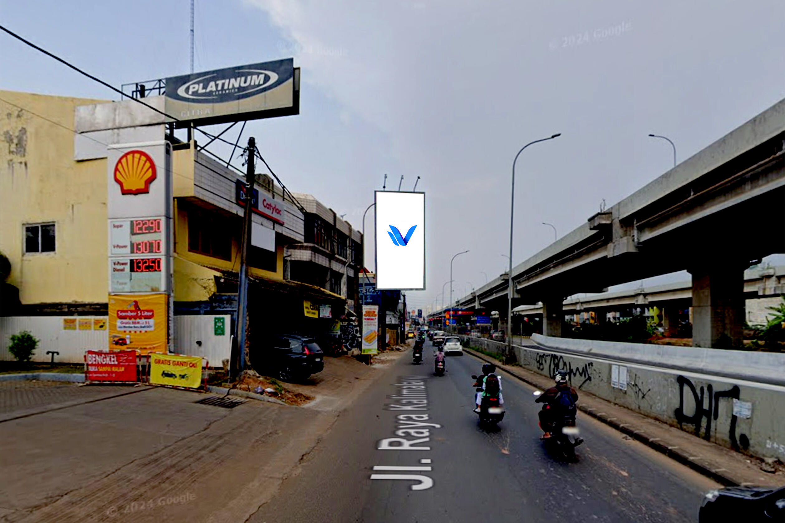 Billboard JL. Raya Kalimalang ( Depan SPBU Shell Sumber Artha ), Bekasi