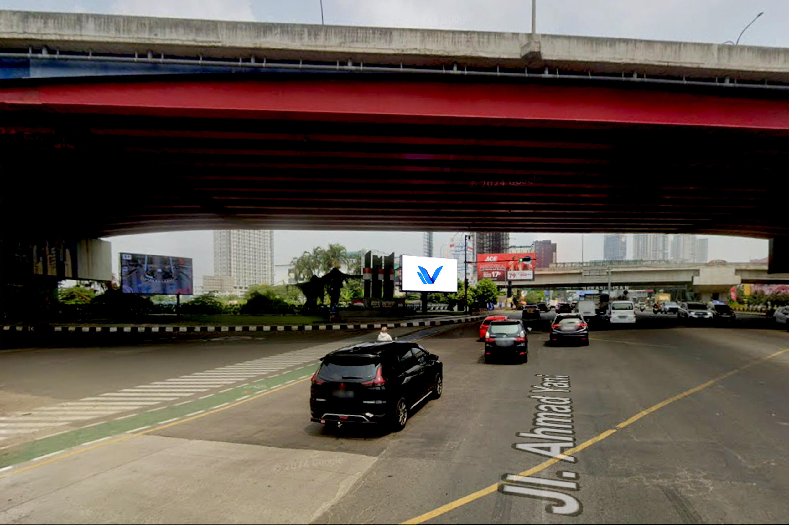 Videotron Perempatan Lampu Merah JL. Ahmad Yani, Bekasi