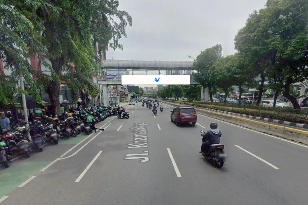Billboard JPO Kenari Mas Jl. Kramat Raya, Jakarta Pusat