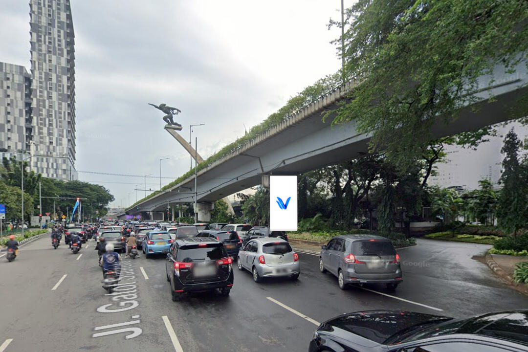 Videotron Pilar Tiang Tol Pancoran, Jakarta Selatan