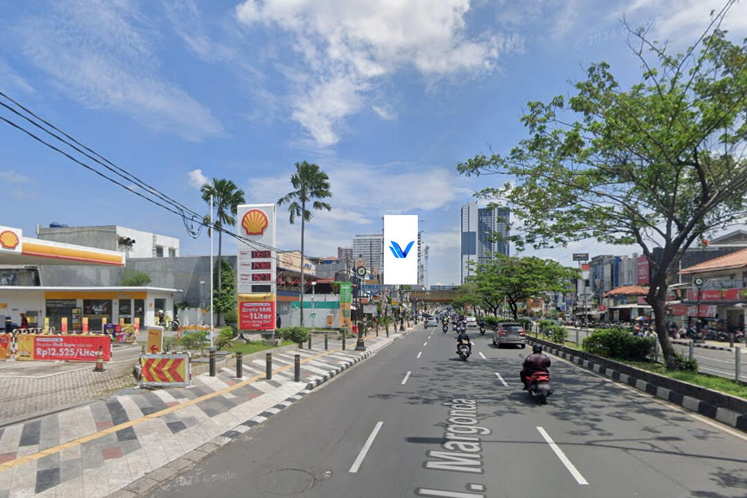 Billboard JL. Margonda Raya Depan Surabi Bandung, Depok