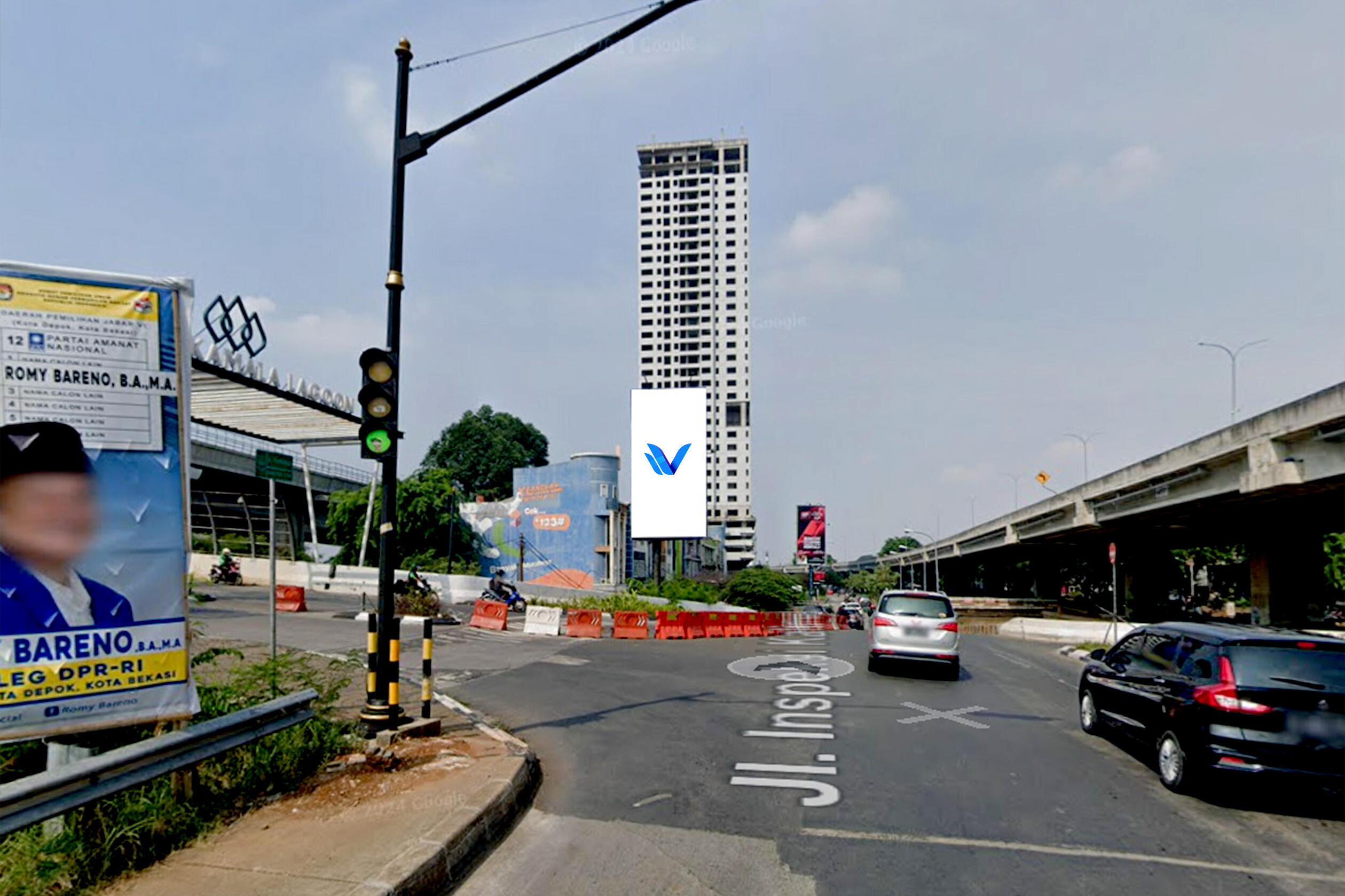 Billboard JL. KH Noer Ali - Kalimalang (Depan Apart Grand Kamala Lagoon), Bekasi