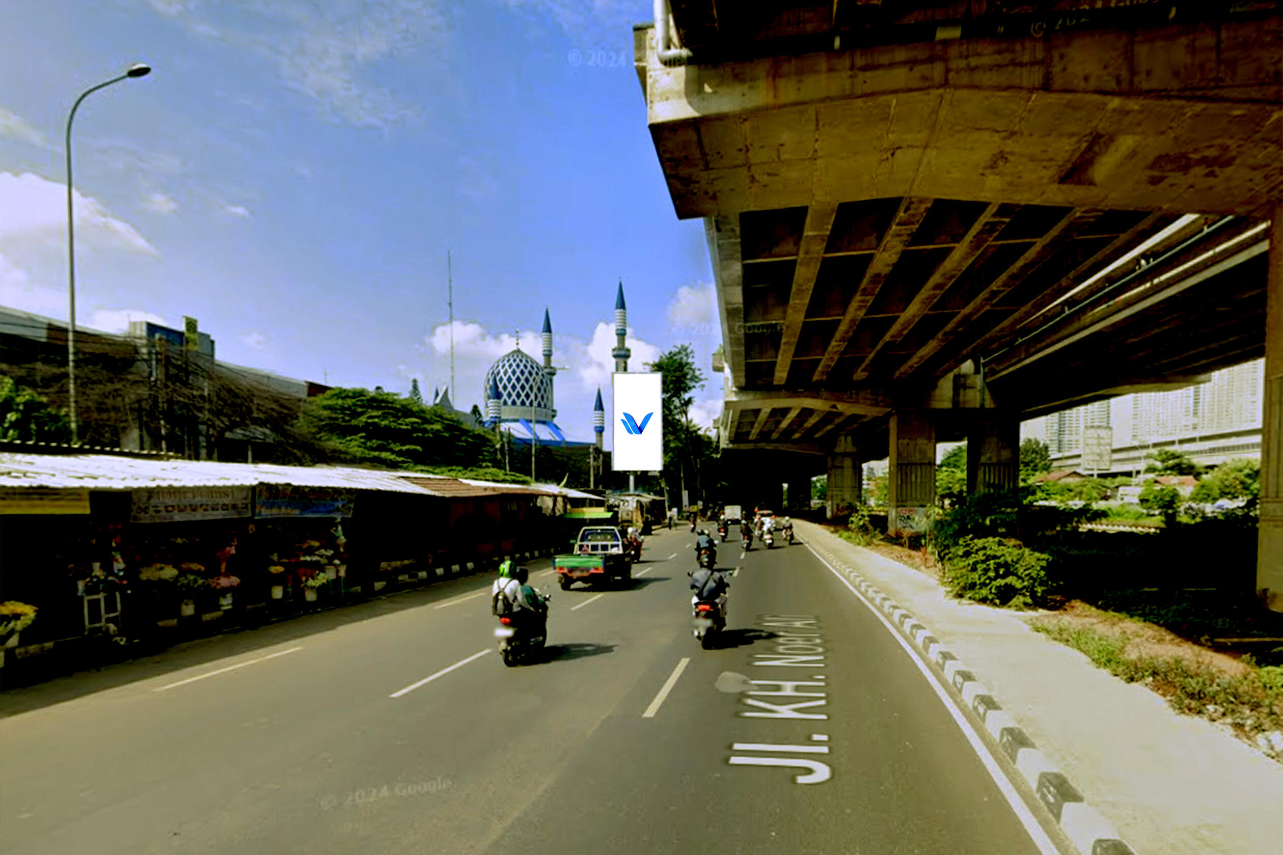Billboard Jl. Noer Ali Kalimalang (Depan Bank Muamalat), Bekasi