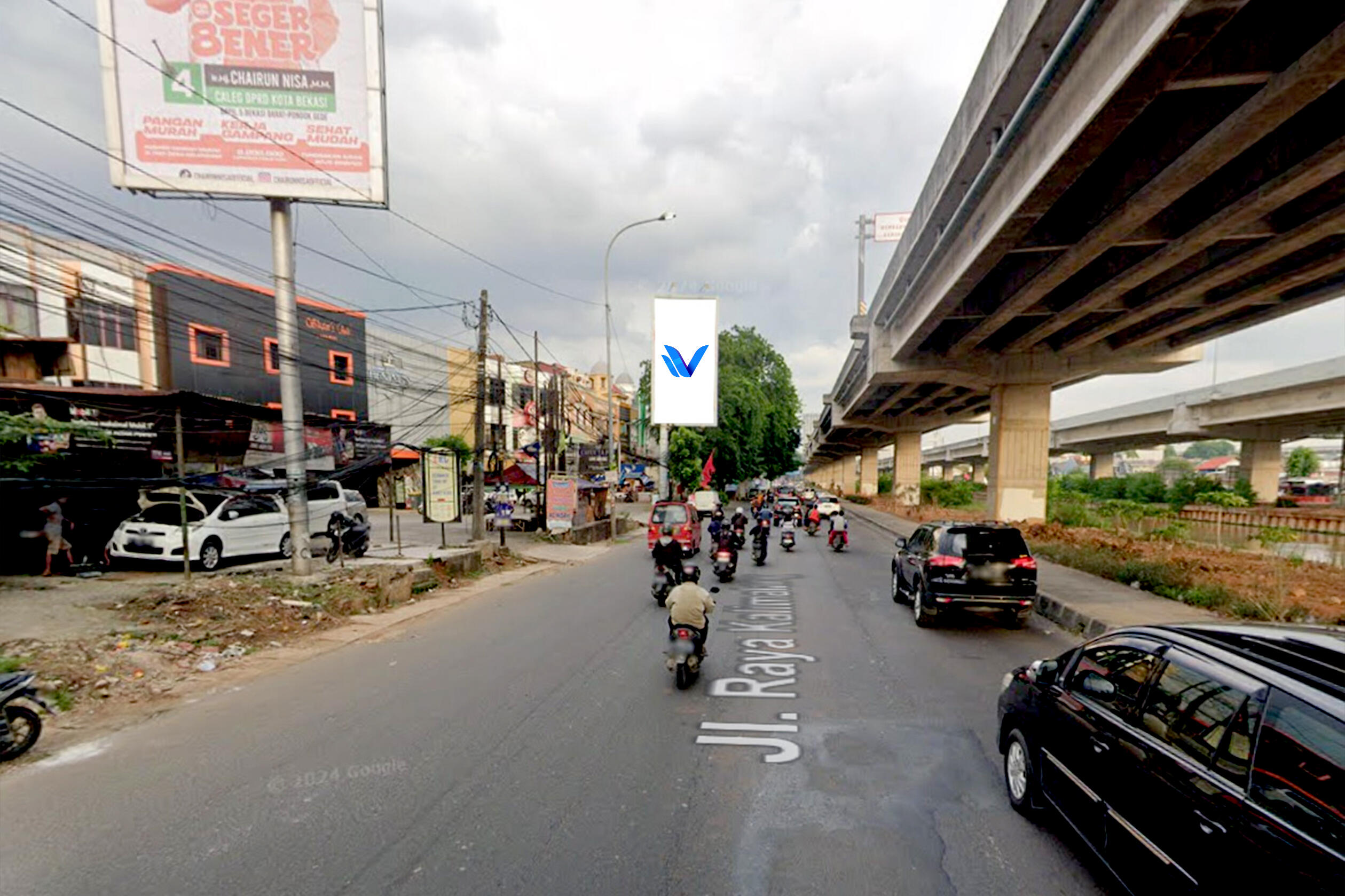 Billboard Jl. Noer Ali Kalimalang (Depan Toko Pinus), Bekasi