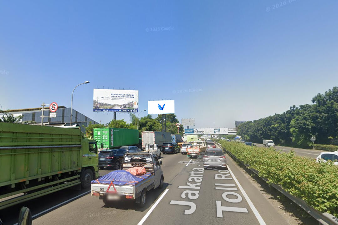 Billboard Tol Jakarta Tangerang KM 13+400 Rest Area Alam Sutera, Tangerang