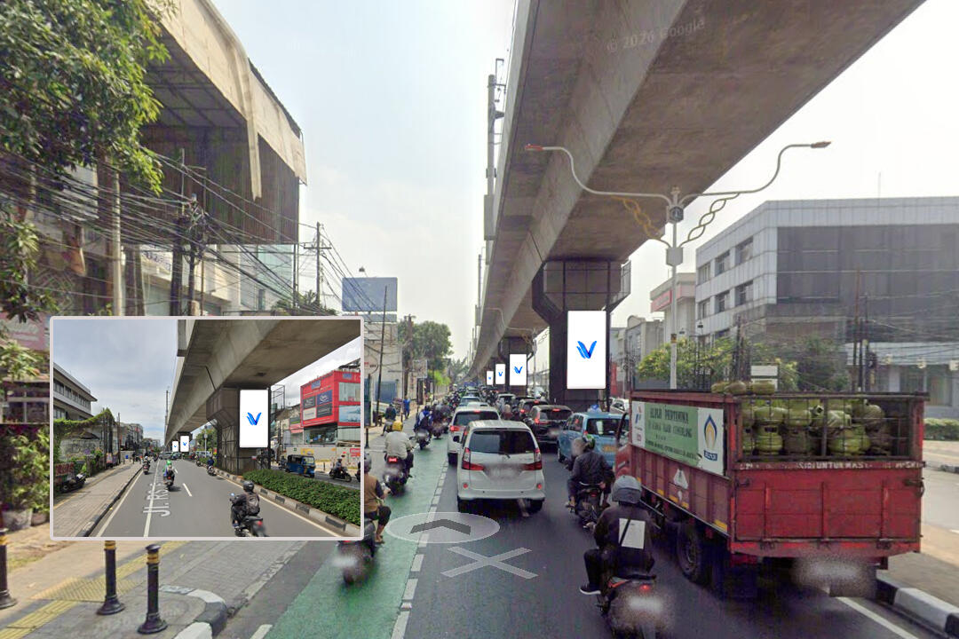 Billboard STATIC CIPETE – SET 4 JL. RS Fatmawati Raya, Cipete, Jakarta Selatan