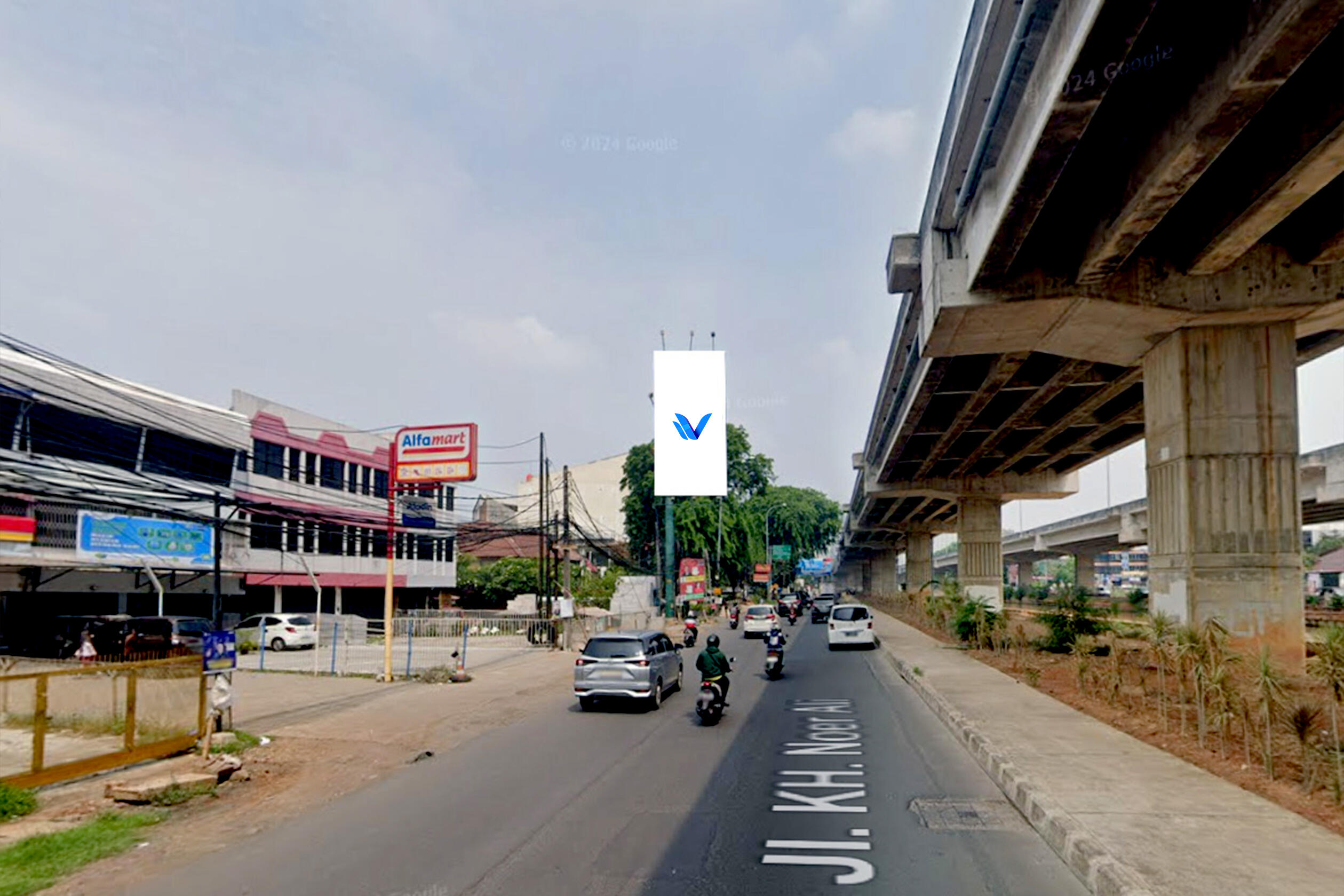 Billboard JL. KH. Noer Alie - Kalimalang (samping Pura), Bekasi