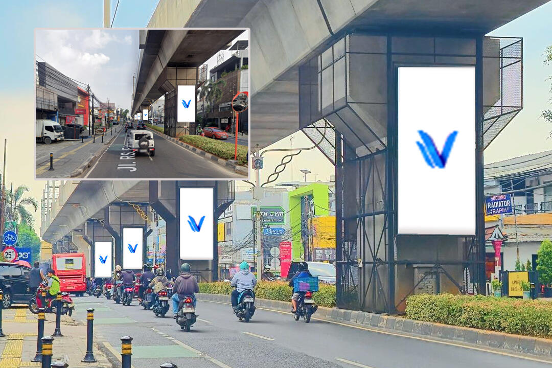 Billboard STATIC CIPETE – SET 6 JL. RS Fatmawati Raya, Cipete, Jakarta Selatan