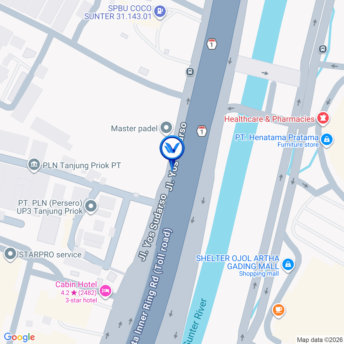 Peta Lokasi Jl. Laksamana Yos Sudarso (Depan Logistik Pertamina),Jakarta Utara