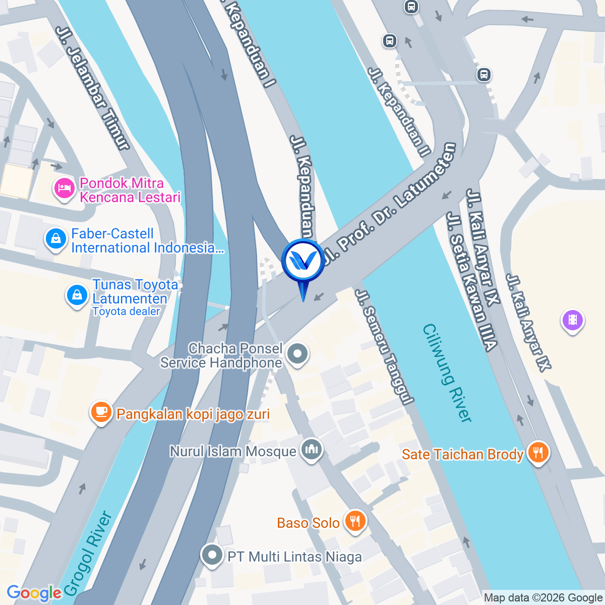Peta Lokasi Jl. Prof. Dr. Latumenten (Season City), Jakarta Barat