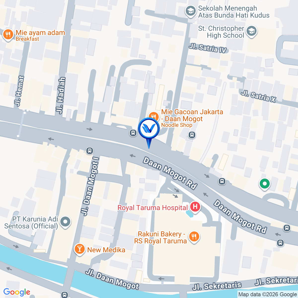 Peta Lokasi Jl. Daan Mogot Raya, Jakarta Barat