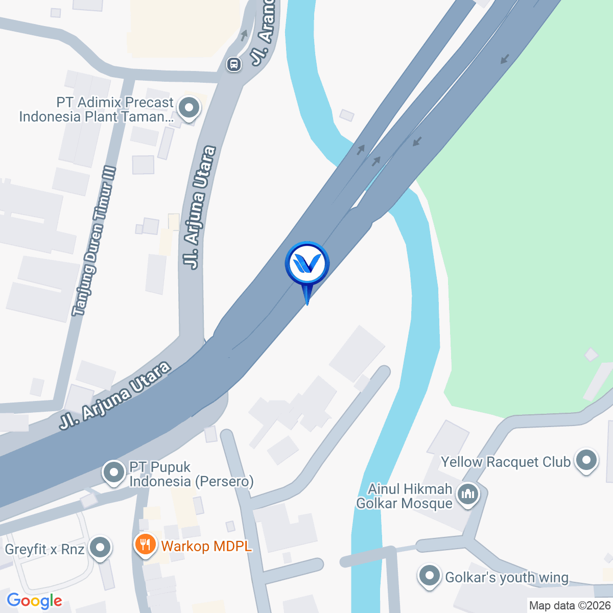 Peta Lokasi Jl. Tol Jakarta - Tangerang KM 00+500 (Tol Tomang), Jakarta Barat