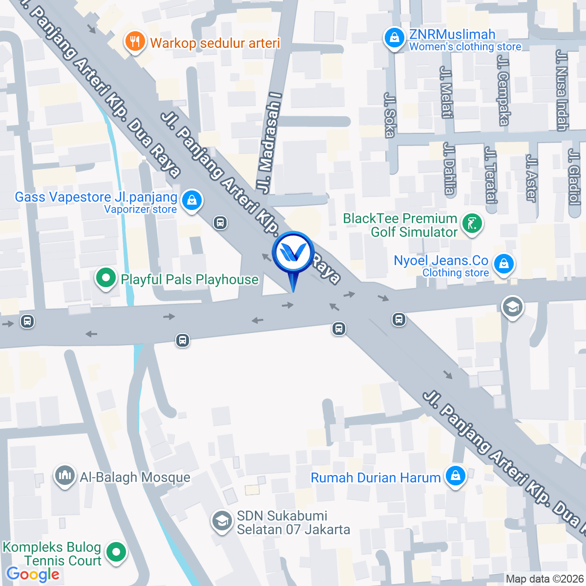 Peta Lokasi Jl. Arteri Panjang Simpang 4 Pos Pengumben, Jakarta Barat