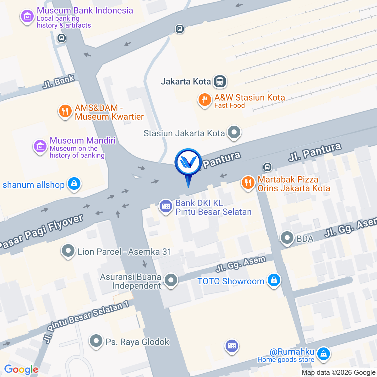 Peta Lokasi Jl. Jemb. Batu (Beos Kota Gedung Cakrawala), Jakarta Barat