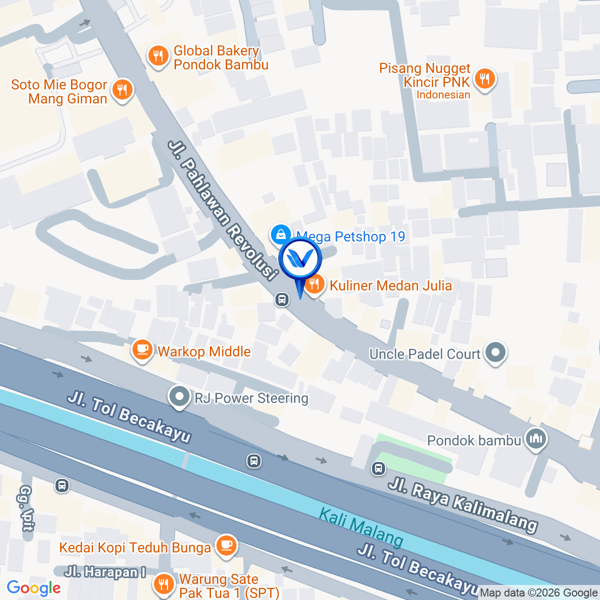 Peta Lokasi Jl. Pahlawan Revolusi (Pondok Bambu), Jakarta Timur