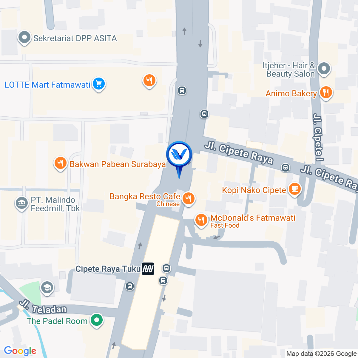 Peta Lokasi Jl. Fatmawati (Dekat Daeler Daihatsu), Jakarta Selatan