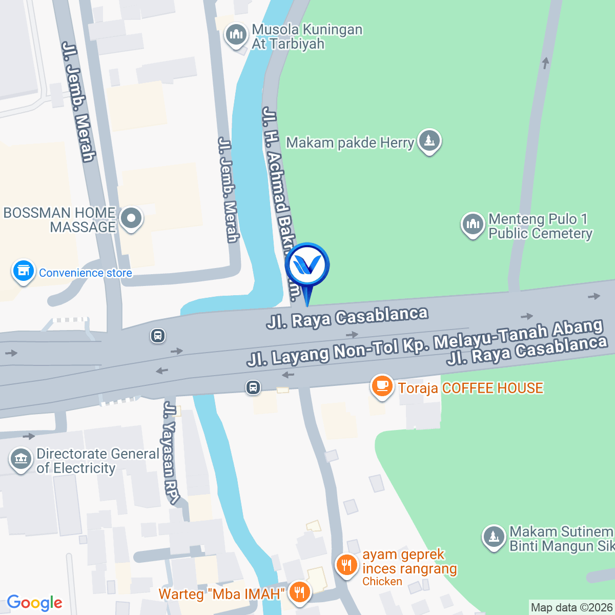 Peta Lokasi Jl. Dr Satrio Kota Kasablanka (to Kp. Melayu), Jakarta Selatan