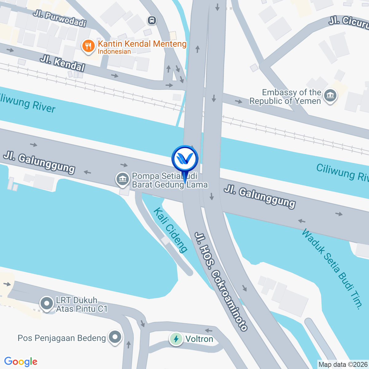 Peta Lokasi Jl. Galunggung Fly Over Hoscokroaminoto, Jakarta Selatan