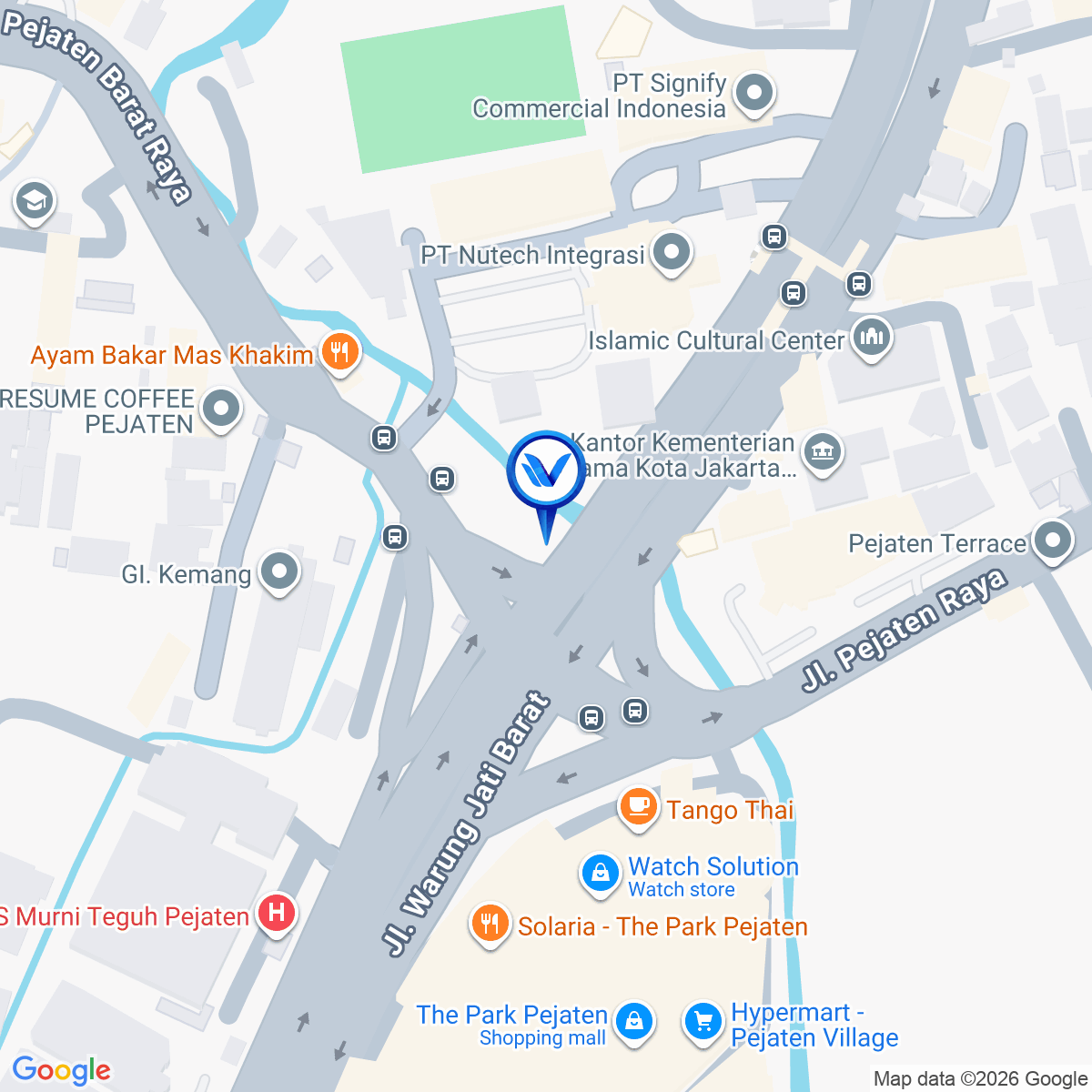 Peta Lokasi Jl. Warung Jati Barat - Jl. Pejaten Barat, Jakarta Selatan
