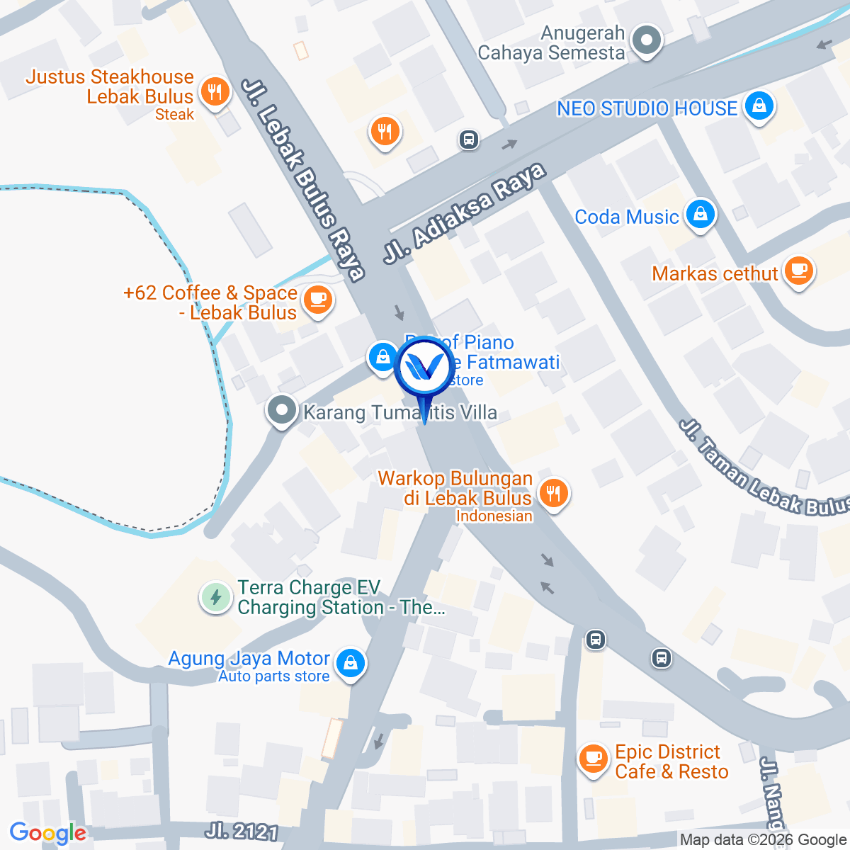 Peta Lokasi Jl. LEBAK BULUS RAYA, JAKARTA SELATAN