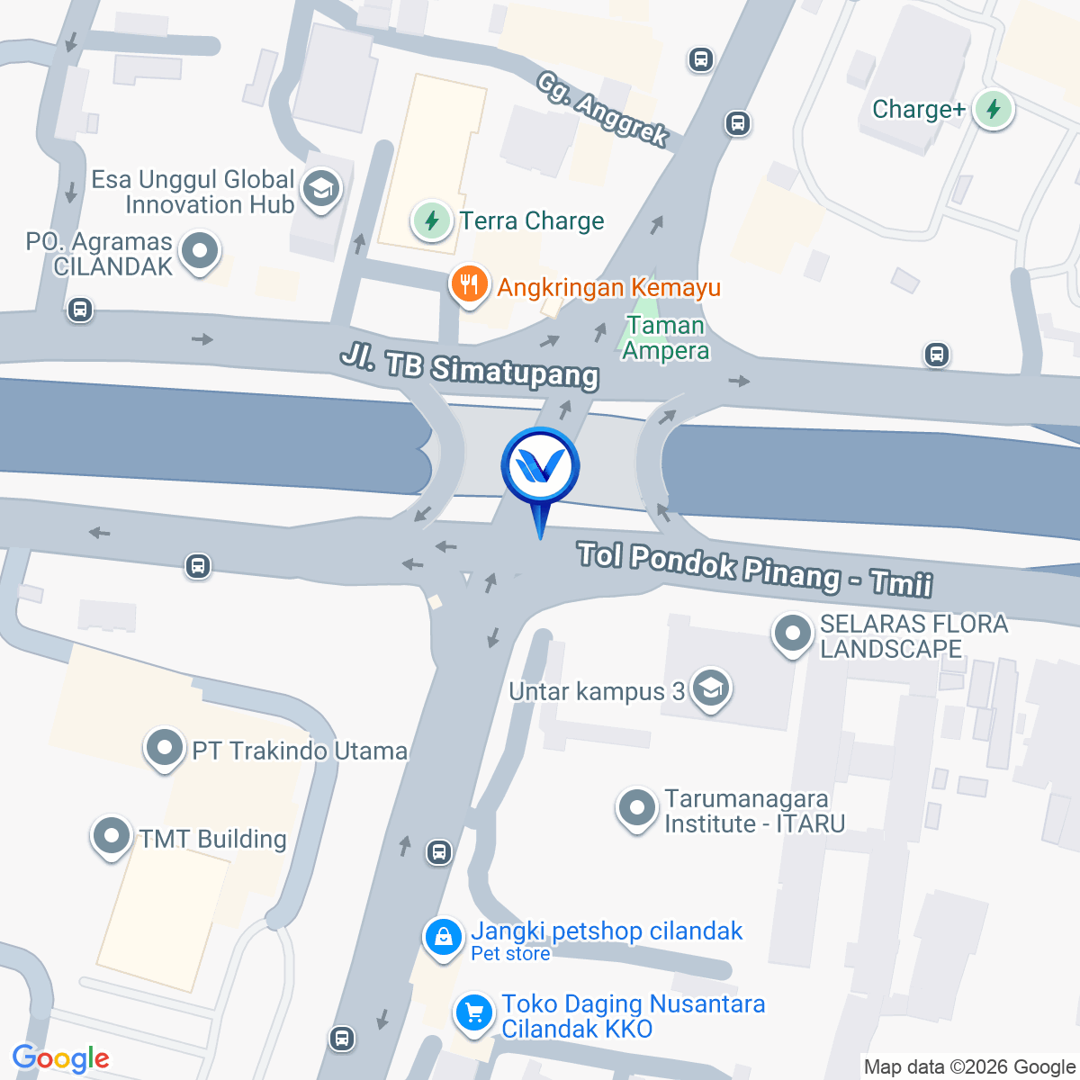 Peta Lokasi Jl. Raya Cilandak KKO, Jakarta Selatan