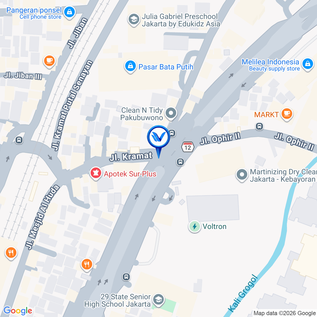 Peta Lokasi JL. TEUKU NYAK ARIEF (KAMPUS BINUS), Jakarta Selatan