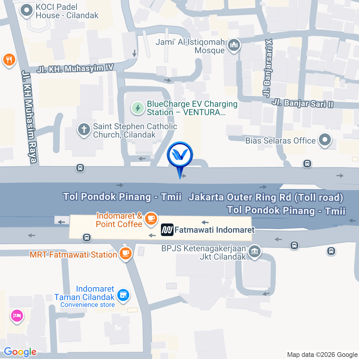 Peta Lokasi JL. RA Kartini No. 26, Jakarta Selatan