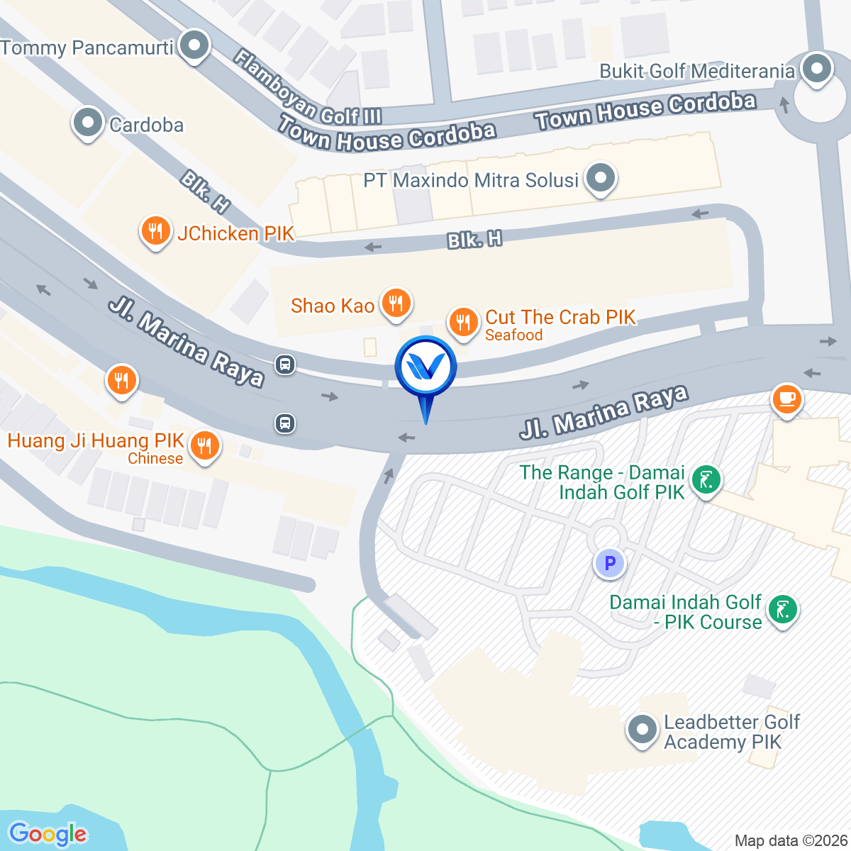 Peta Lokasi Jl. MARINA RAYA - PIK, Jakarta Utara