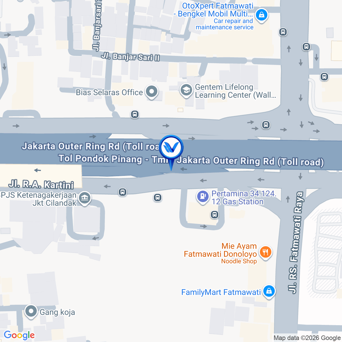 Peta Lokasi Jl. RA Kartini, Cilandak Barat (LED FATMAWATI STATION STAND ALONE - SET 1), Jakarta Selatan