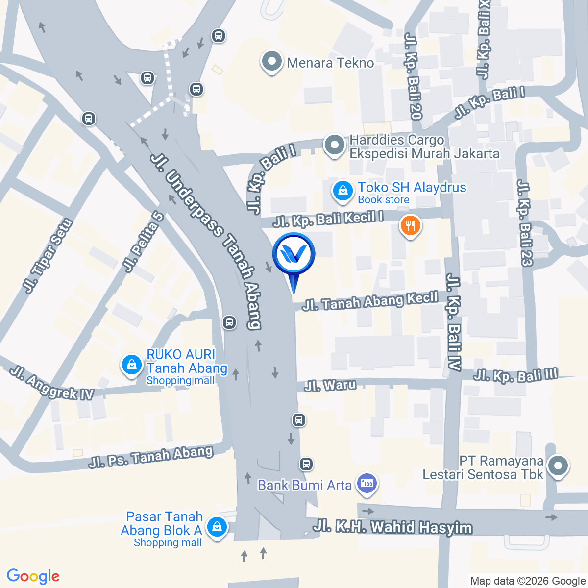 Peta Lokasi Jl. K.H. Mas Mansyur (Tanah Abang) Jakarta Pusat