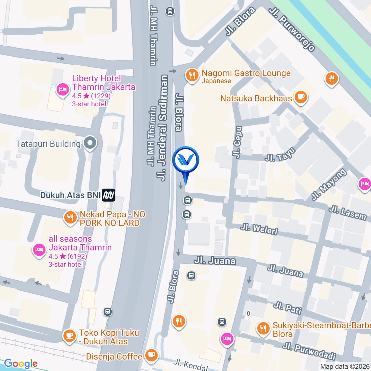 Peta Lokasi Jl. Blora No.9 Menteng, Jakarta Pusat