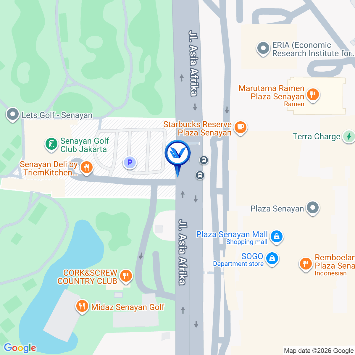 Peta Lokasi Jl. Asia Afrika (Titik 5), Jakarta Pusat