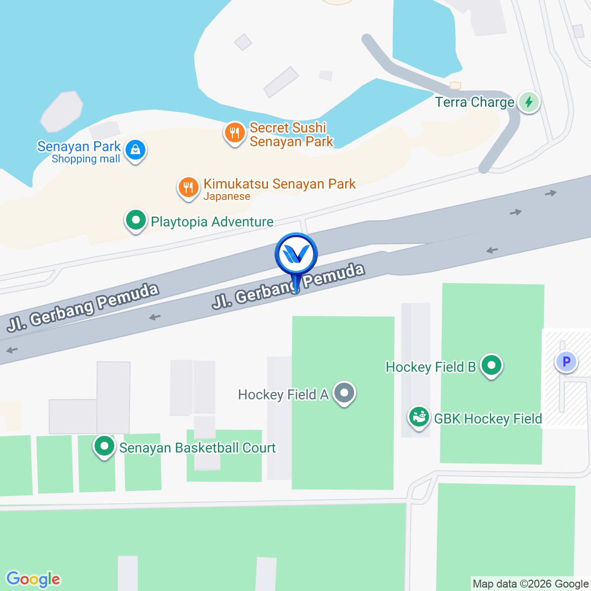 Peta Lokasi Jl. Gerbang Pemuda (Titik 9), Jakarta Pusat