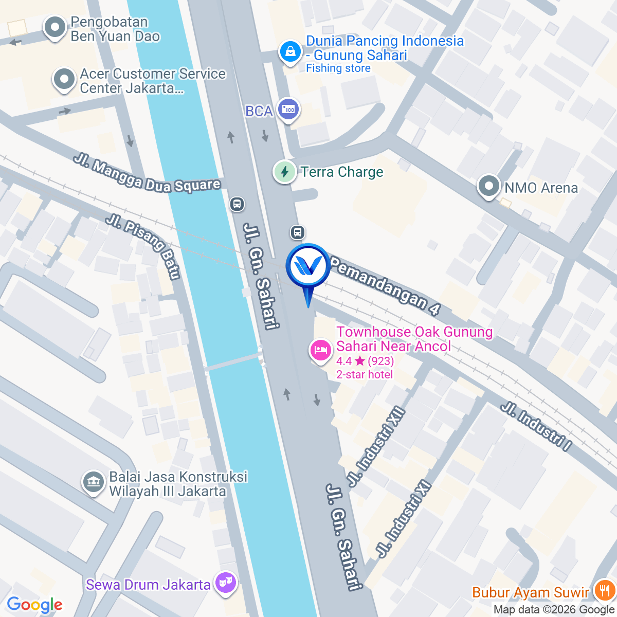 Peta Lokasi JL. GUNUNG SAHARI (DEKAT MASPION PLAZA), Jakarta Utara