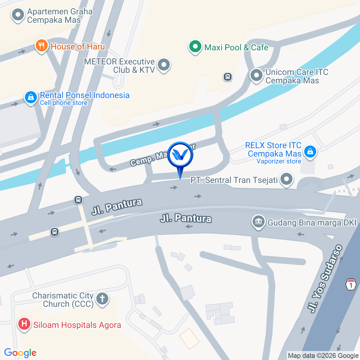 Peta Lokasi Jl. Jend. Suprapto (Depan ITC Mas), Jakarta Pusat