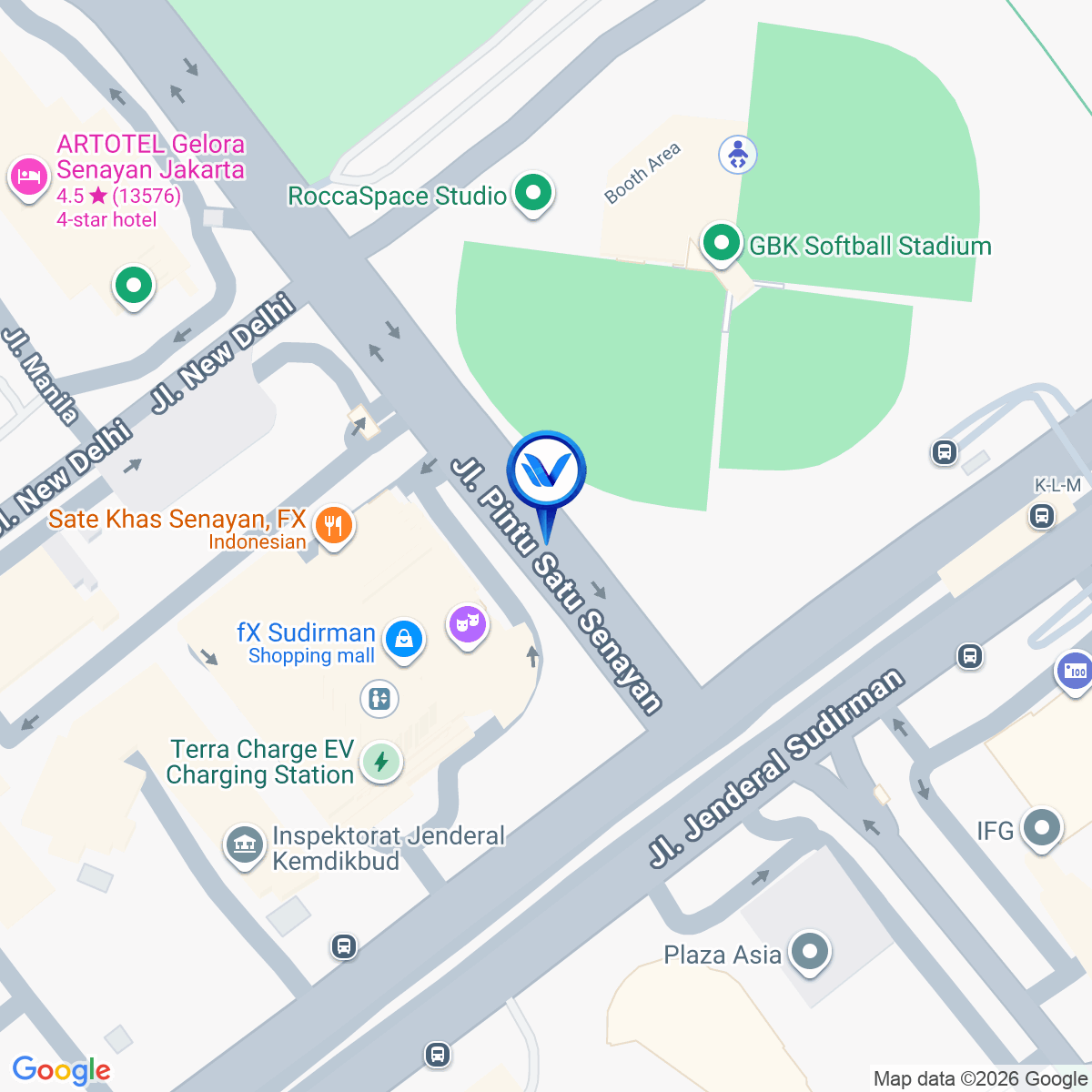 Peta Lokasi Jl. Pintu Satu (LED Lamp Pole GBK), Jakarta Pusat