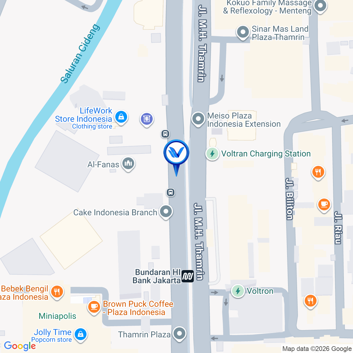Peta Lokasi Jl. MH. Thamrin No. 20 (Gd. Lippo Thamrin), Jakarta Pusat