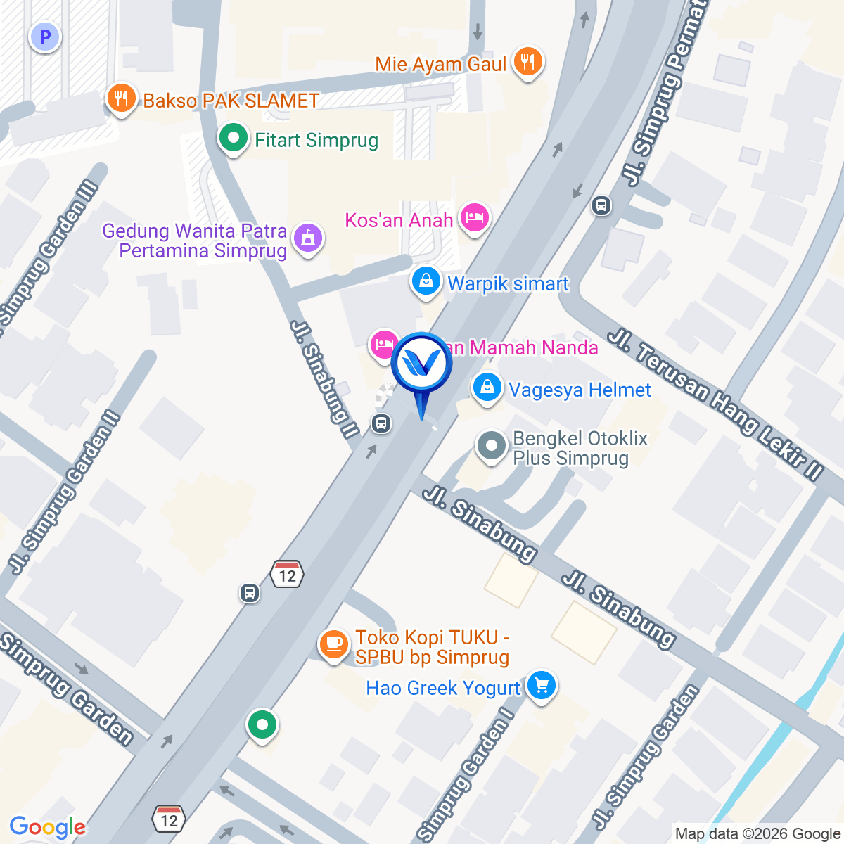 Peta Lokasi Jl. Teuku Nyak Arief, Jakarta Selatan