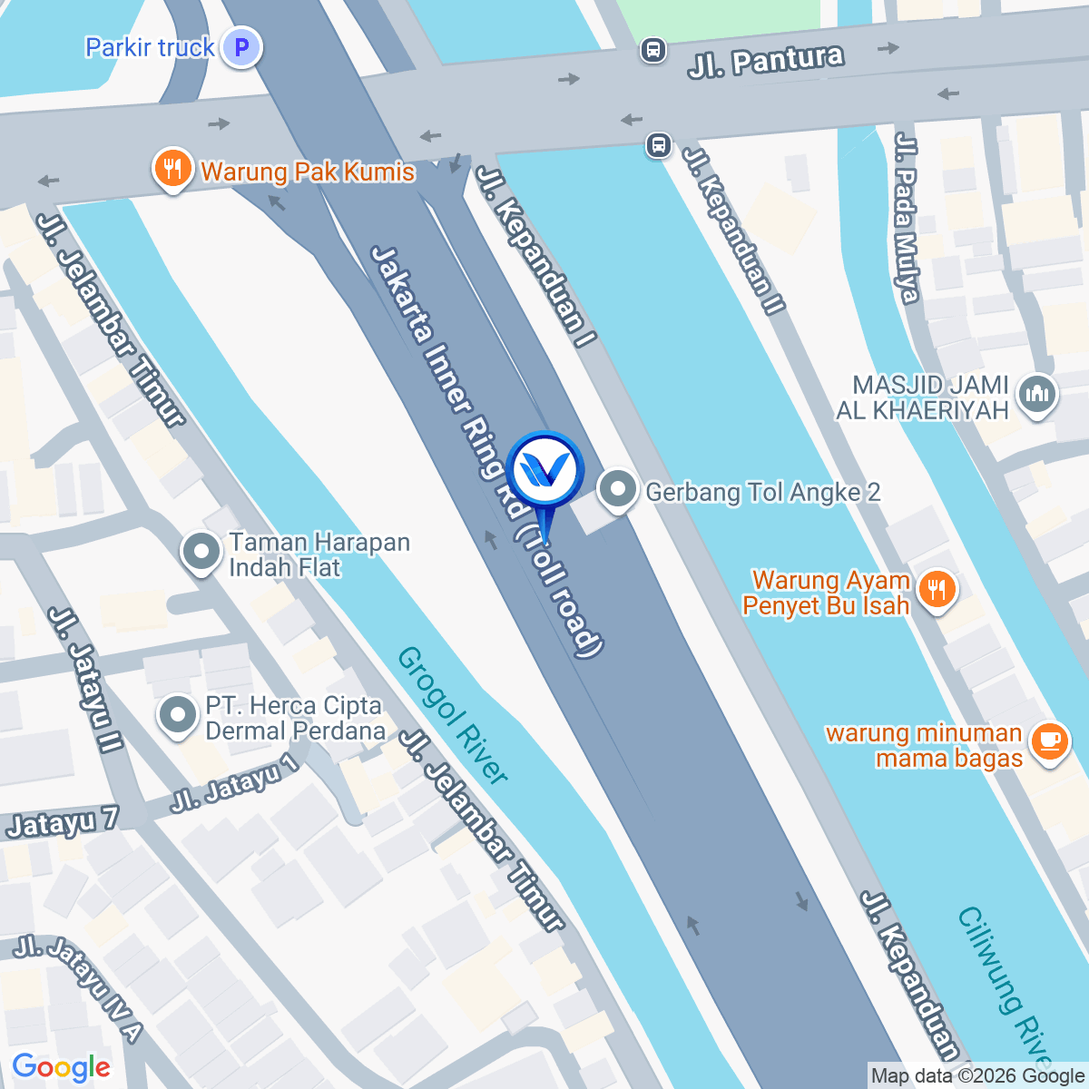 Peta Lokasi Jl. Prof.Dr. Latumenten KM.17+600A, Jakarta Barat