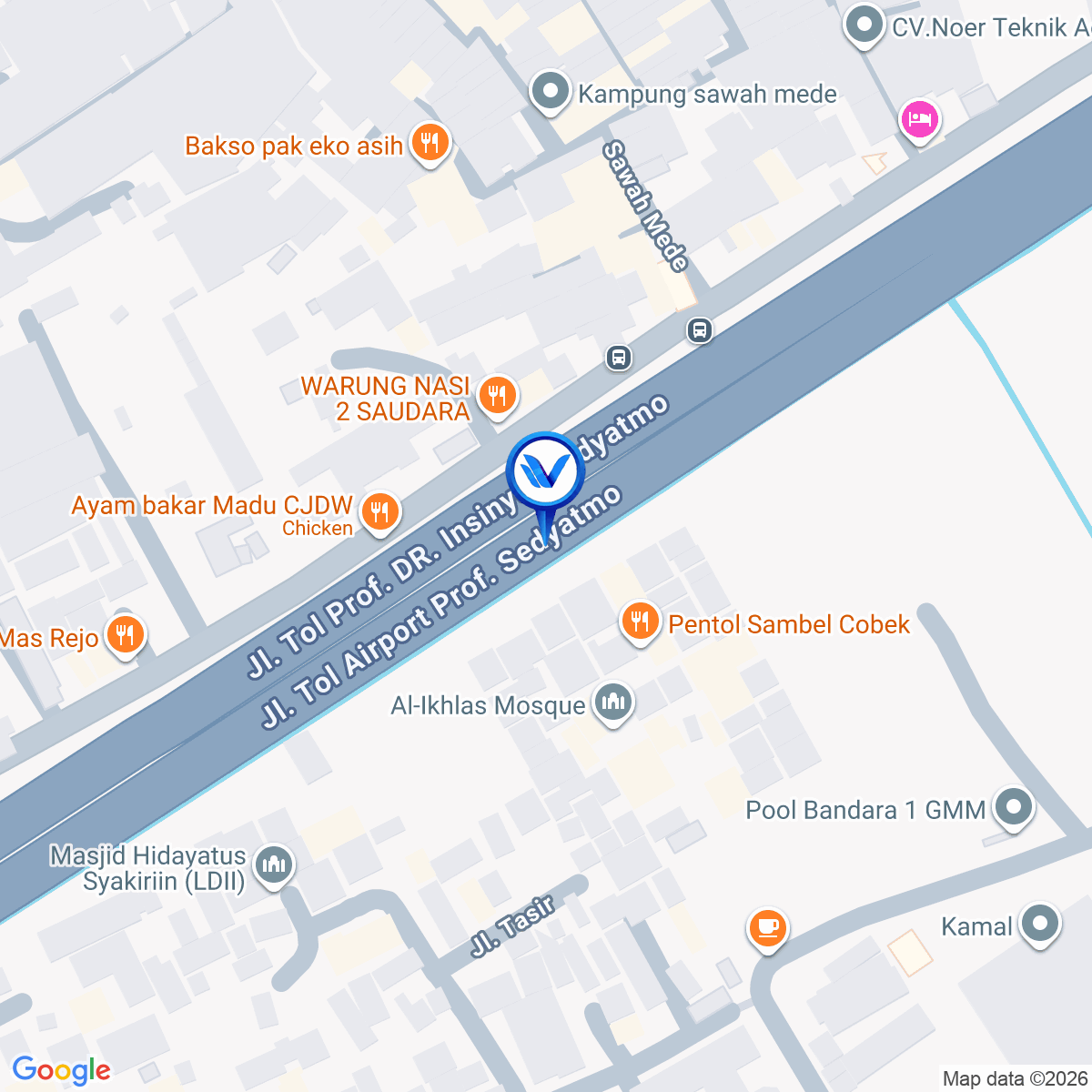 Peta Lokasi Jl.Tol Sedyatmo KM.29+575A, Jakarta Barat