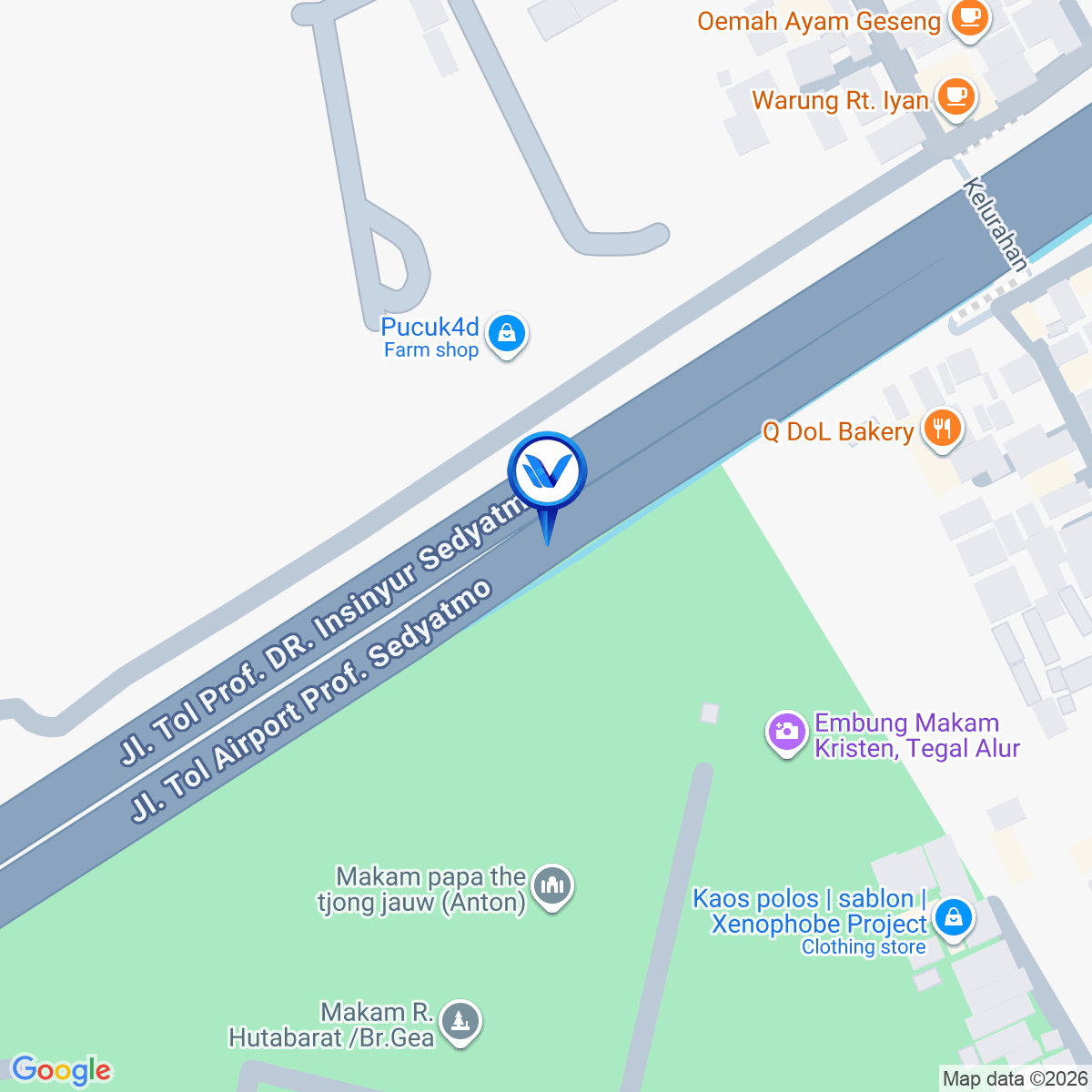 Peta Lokasi Jl. Tol Sedyatmo KM.30+240A, Jakarta Barat