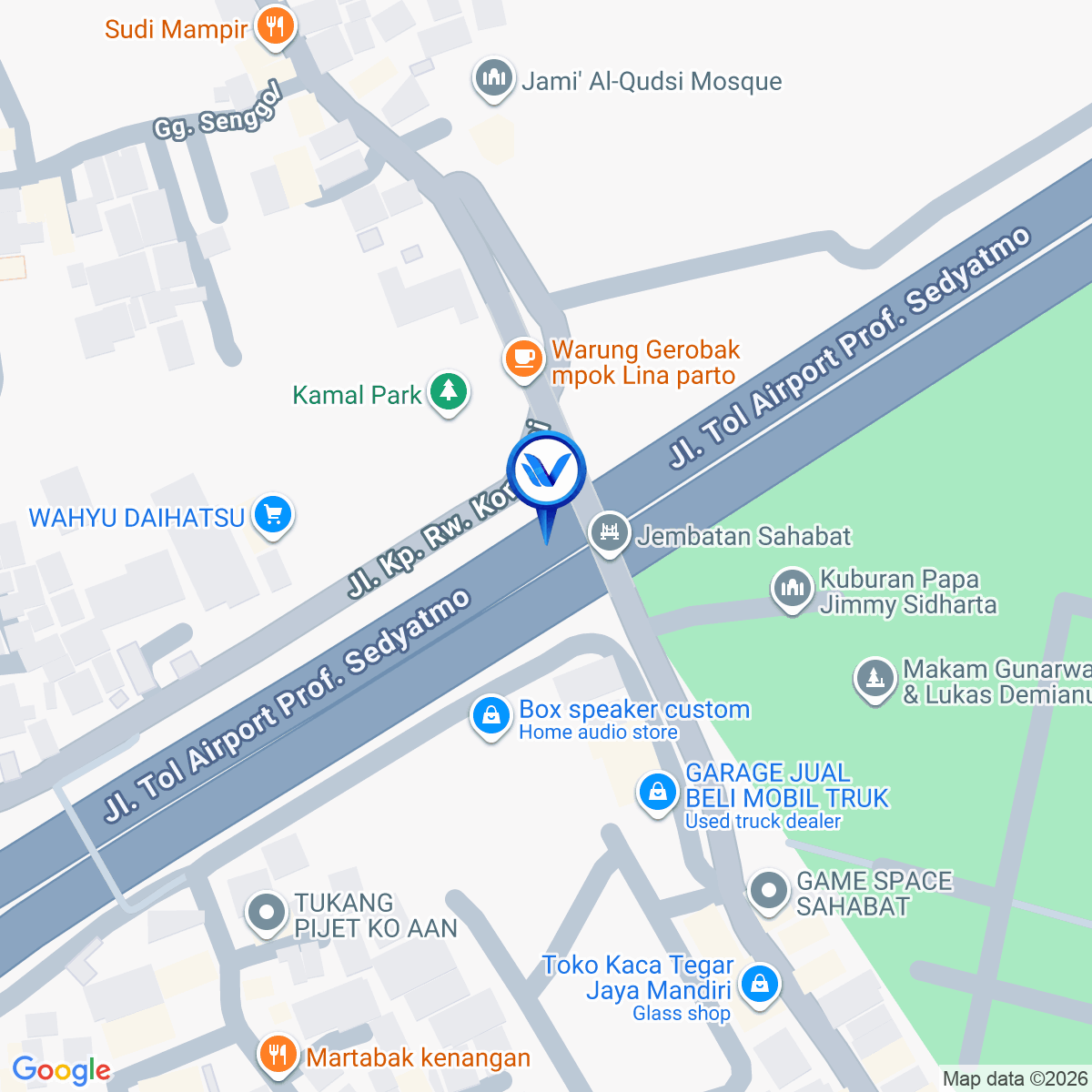 Peta Lokasi TOL SEDYATMO KM. 30 + 457 B (BANDARA SOEKARNO HATTA), JAKARTA BARAT