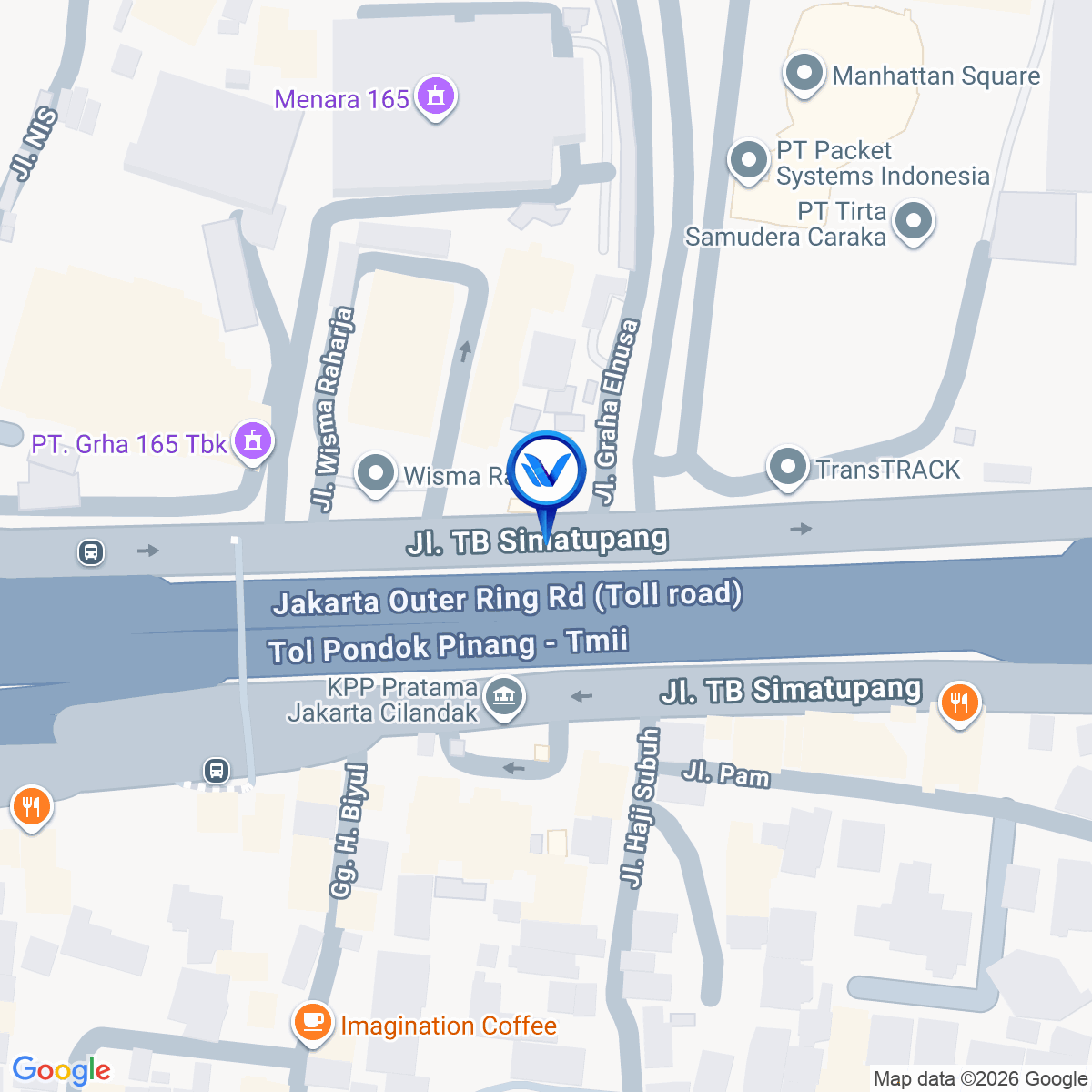 Peta Lokasi Jl. TB Simatupang - The Manhattan Square - Cilandak, Jakarta Selatan